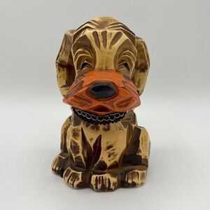 Vintage Napcoware Ceramic Dog Bank